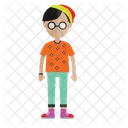Nerd Student Glasses Icon
