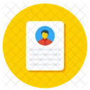Profile Biodata Cv Icon
